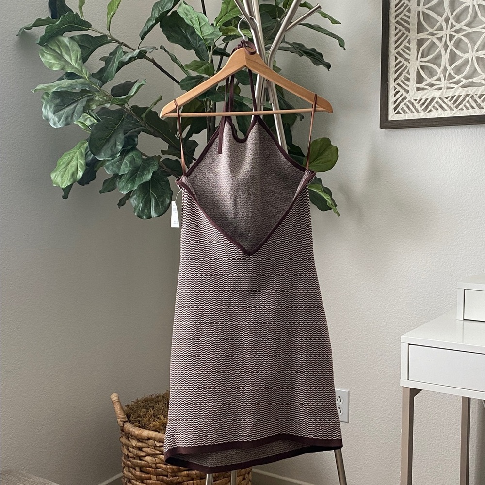 Abercrombie | Halter Knit Mini Dress – Size L - Picture 2 of 7